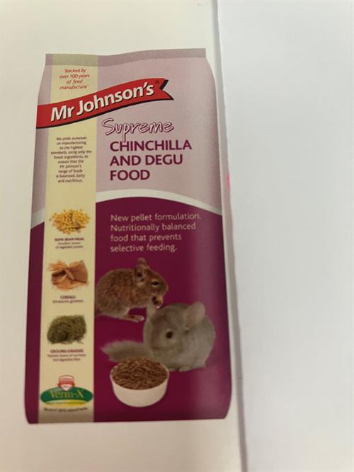 Mr Johnson's Supreme Chinchilla & Degu Food